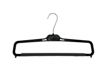 Percha negra de 15" para pantalones y sudaderas con barra de espuma #LSW38BS31