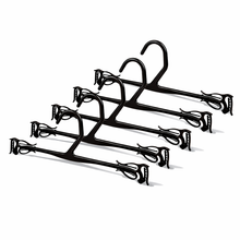 Mainetti GS19, 10" en plastique noir, cintres pour soutien-gorge et culottes, nouveau design élégant