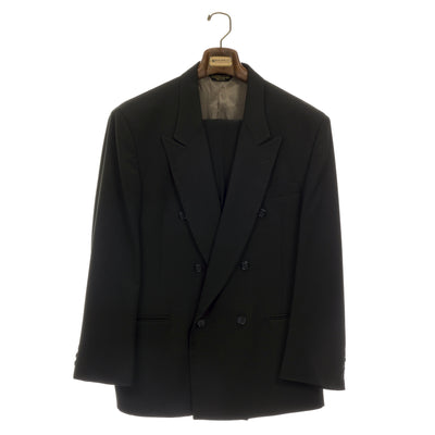 18" Suit Hanger Brown Wood Effect with Flocked Bar - SAR46-1