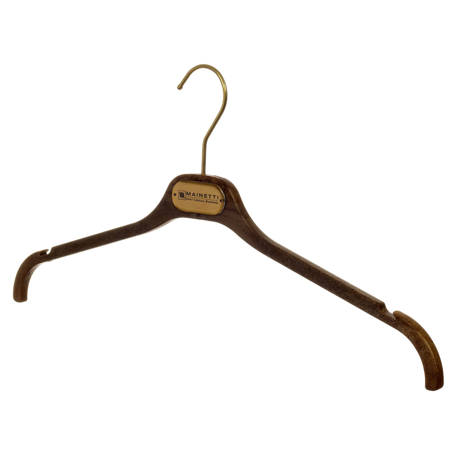 Cintre haut de gamme 46 cm à encoches (Mainetti SAR-T46)