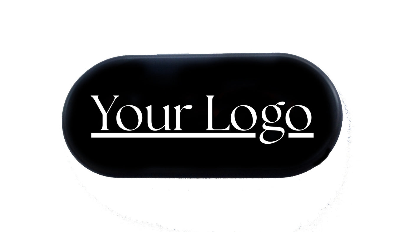 Black logo plates to customizer the Dry Cleaner Hanger Collection  #PL14