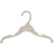 Mainetti 496, 12" White all Plastic, Shirt Top Dress Hangers, with notches for straps