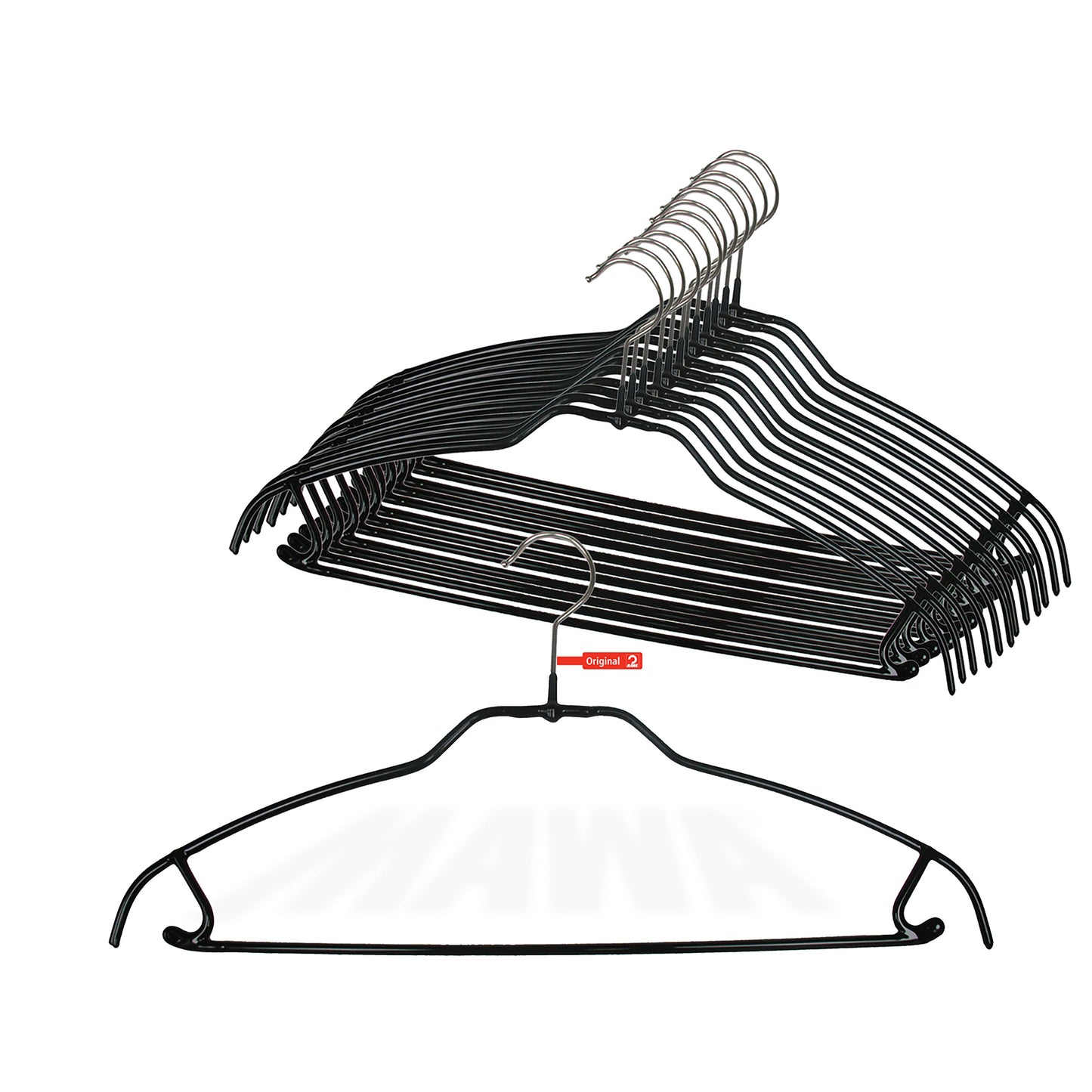 Métal antidérapant - Cintre supérieur et inférieur Ultra Lite Silhouette de 16 1/4 po avec barre