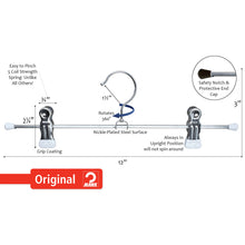 Métal antidérapant – Cintre inférieur de 12 po avec clips