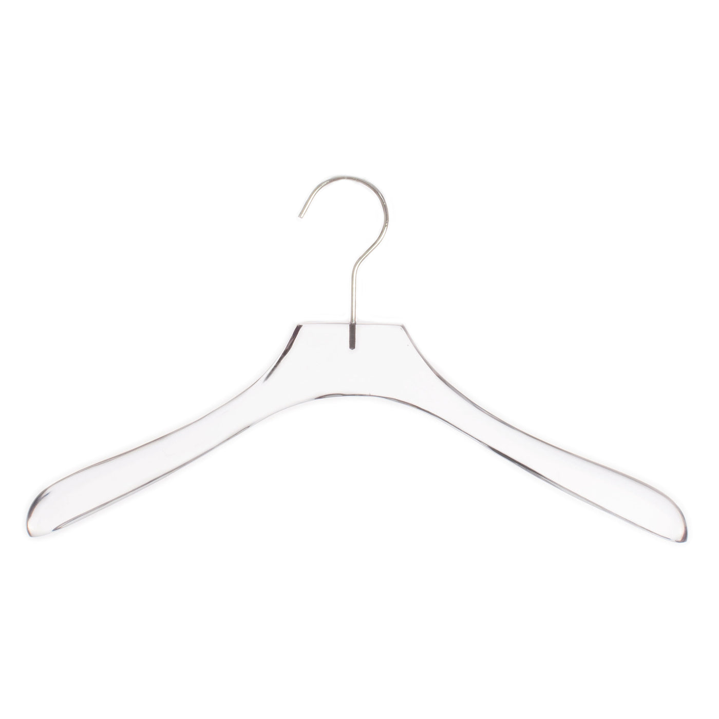 Cintre pour veste en acrylique transparent 15,25"