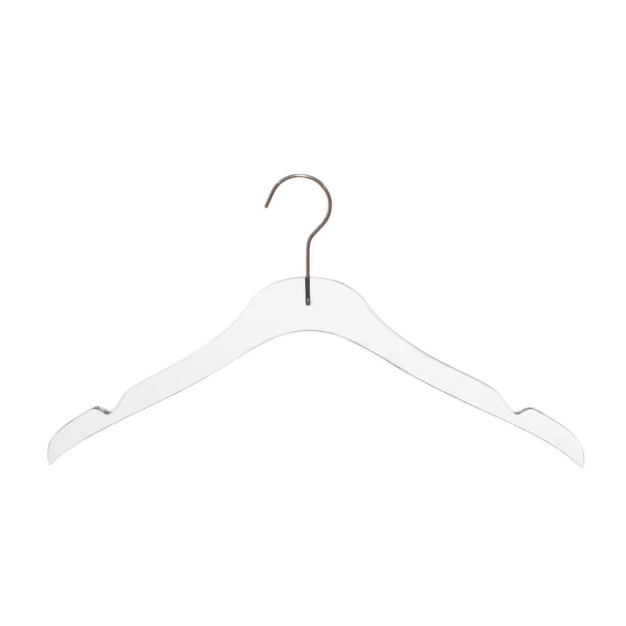 Cintre supérieur en acrylique transparent 15"