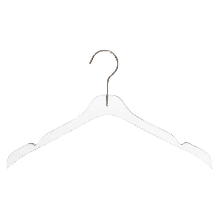 Cintre supérieur en acrylique transparent 17,75"