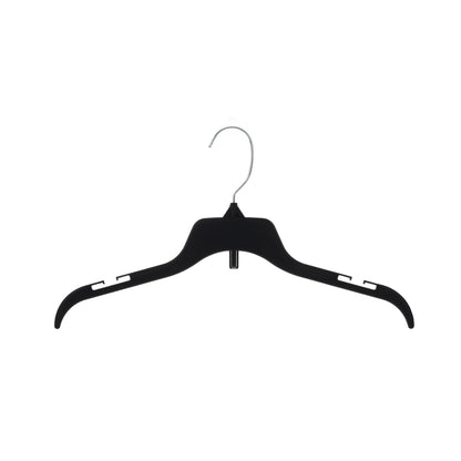 15” Top Hanger Black Recycled Plastic (Mainetti 485CG)
