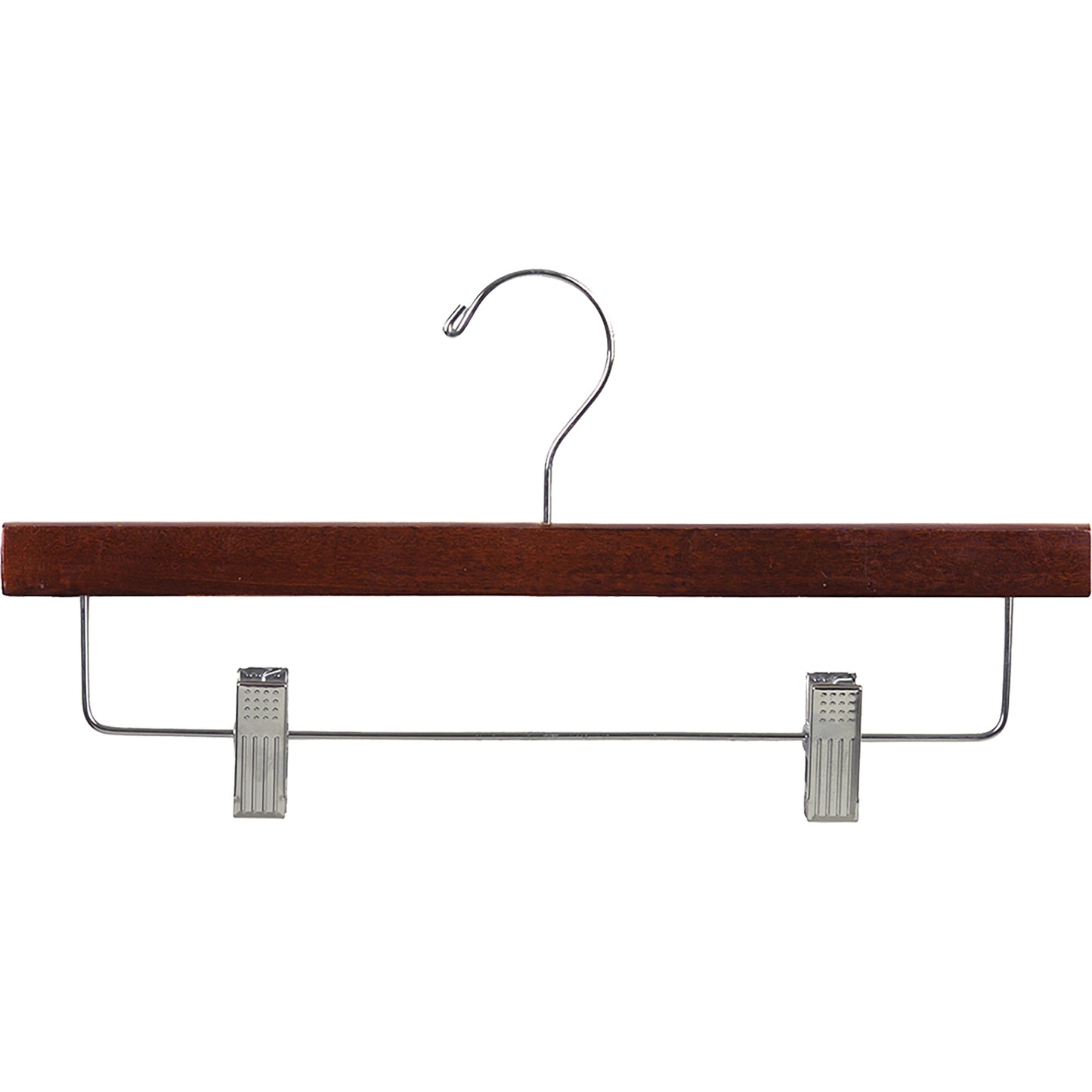 Cintres inférieurs en bois de 14 po avec clips métalliques