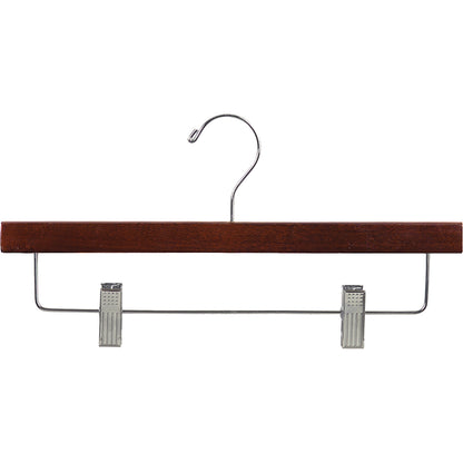 Cintres inférieurs en bois de 14 po avec clips métalliques