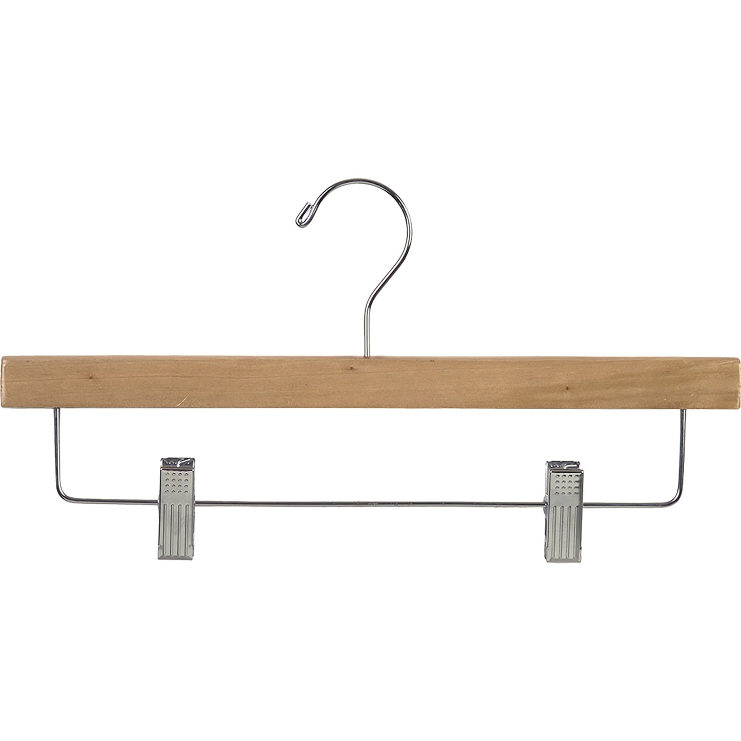 Cintres inférieurs en bois de 14 po avec clips métalliques