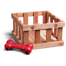 Coffre à jouets pour animaux de compagnie en cèdre