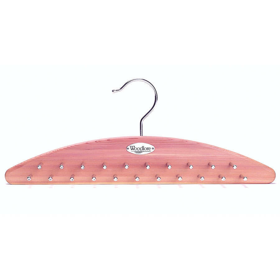 Cedar Hanging Tie Organizer