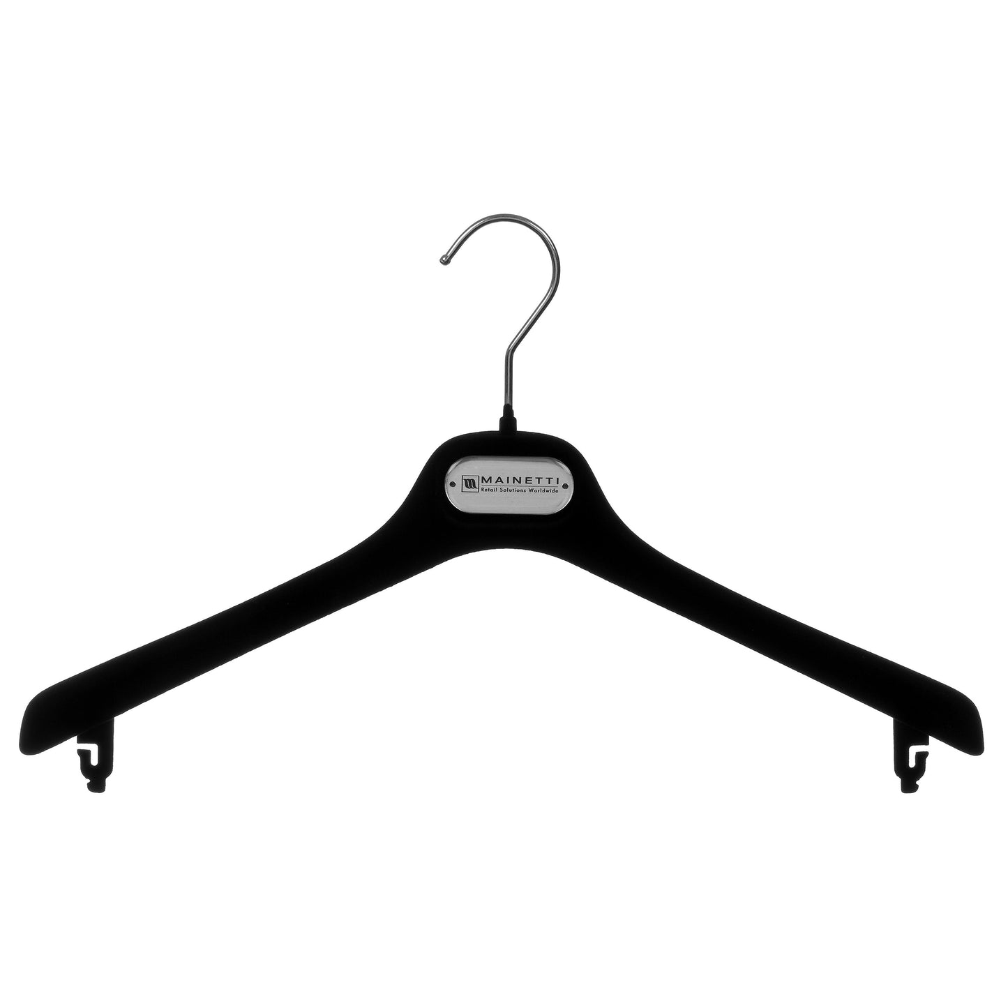 16.5" Plastic Black Flocked Jacket (Mainetti ELL42)