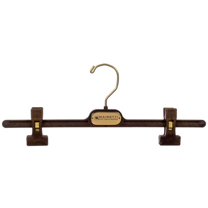 Cintre de jupe 38 cm effet bois brun avec pinces réglables - PS38