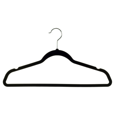 17.5" Flocked/Velvet Ultra-Thin Top and Bottom Hangers