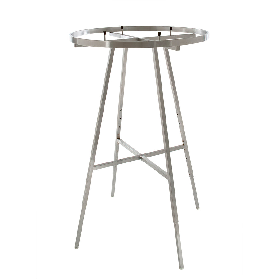 36" dia Round Folding Rack w/ Rectangular Tubing Hangrail