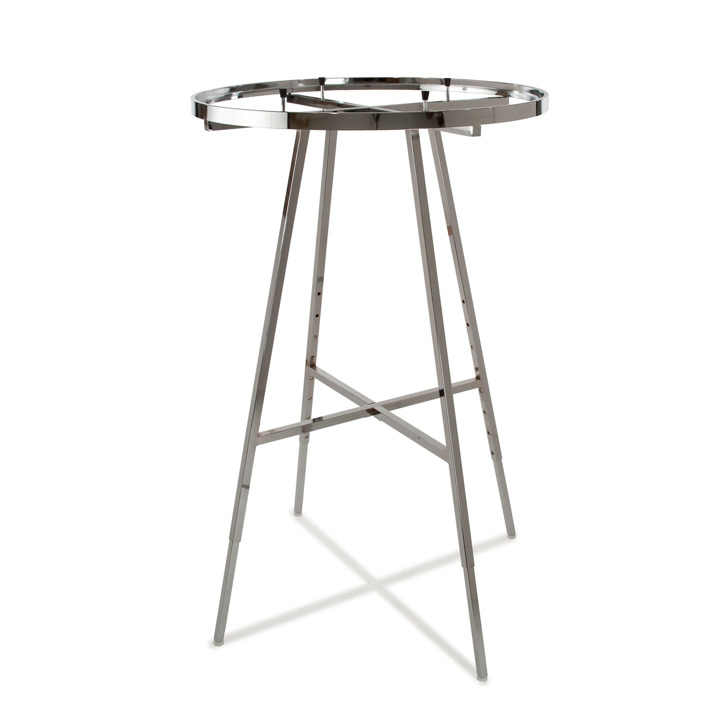Support pliant rond de 36 po de diamètre avec barre de suspension en tube rectangulaire