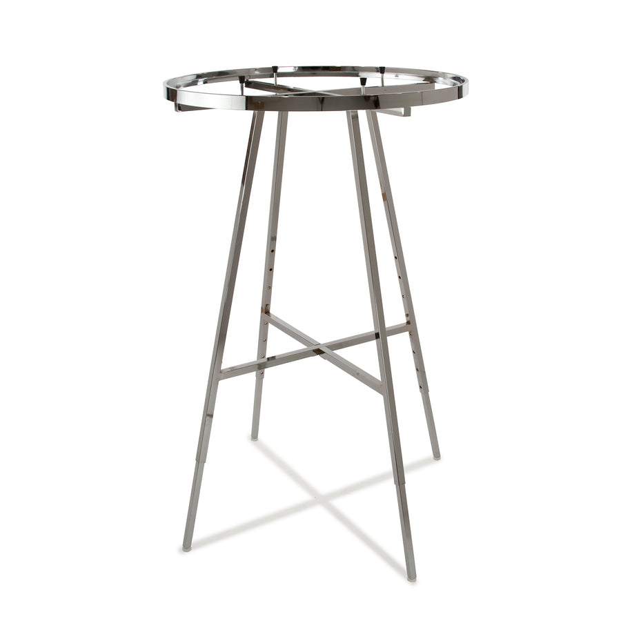 36" dia Round Folding Rack w/ Rectangular Tubing Hangrail