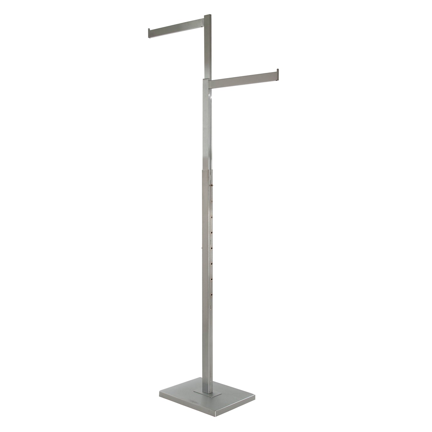 2 voies avec bras droits - Tube rectangulaire