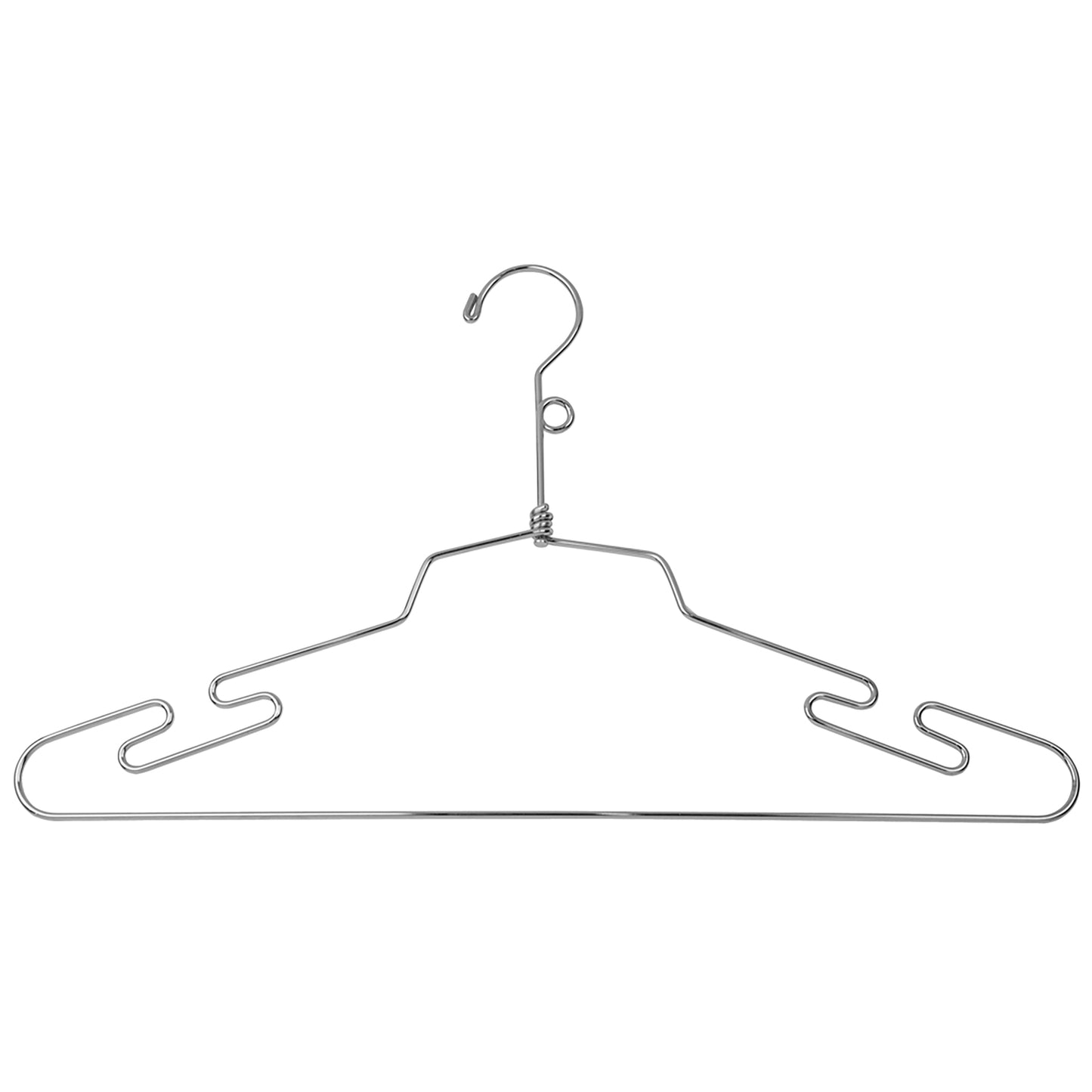 Cintre de lingerie en acier de 16 po avec crochet à boucle