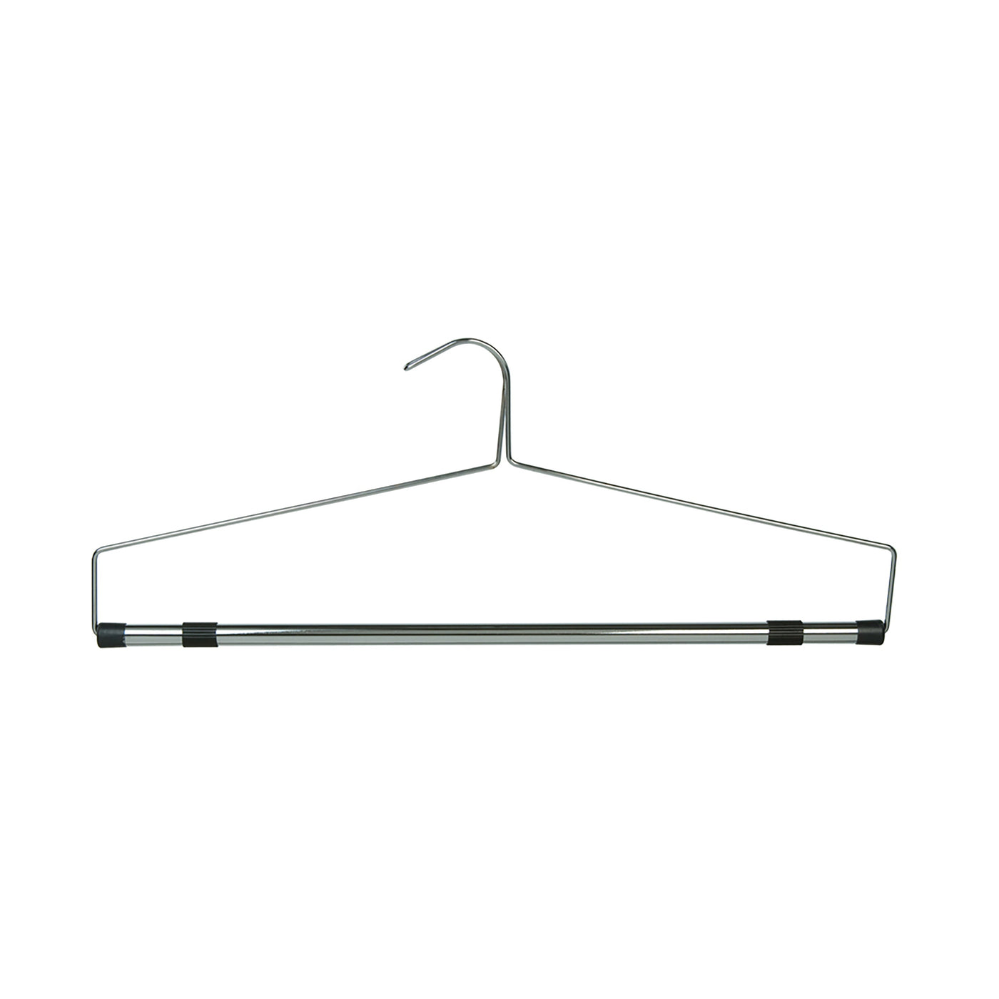 Colcha y percha para cortinas cromada de 22"
