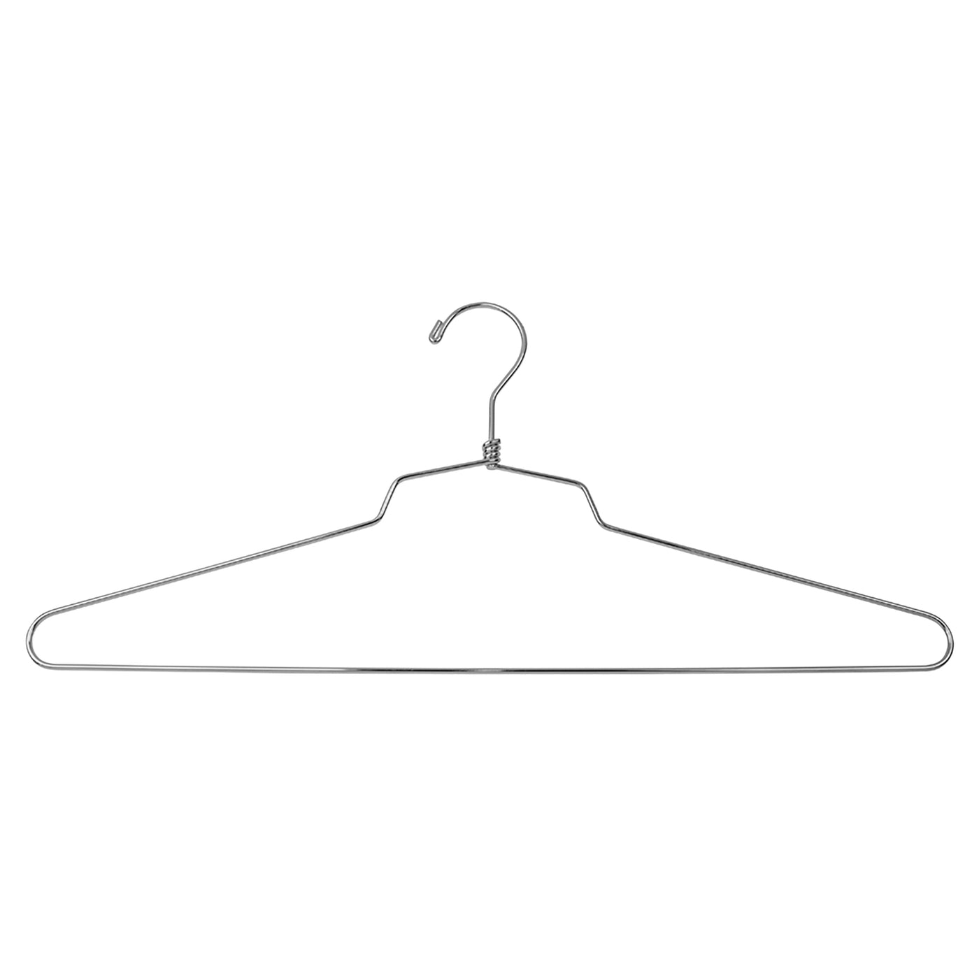 Percha de acero de 18" para blusas y vestidos con gancho regular