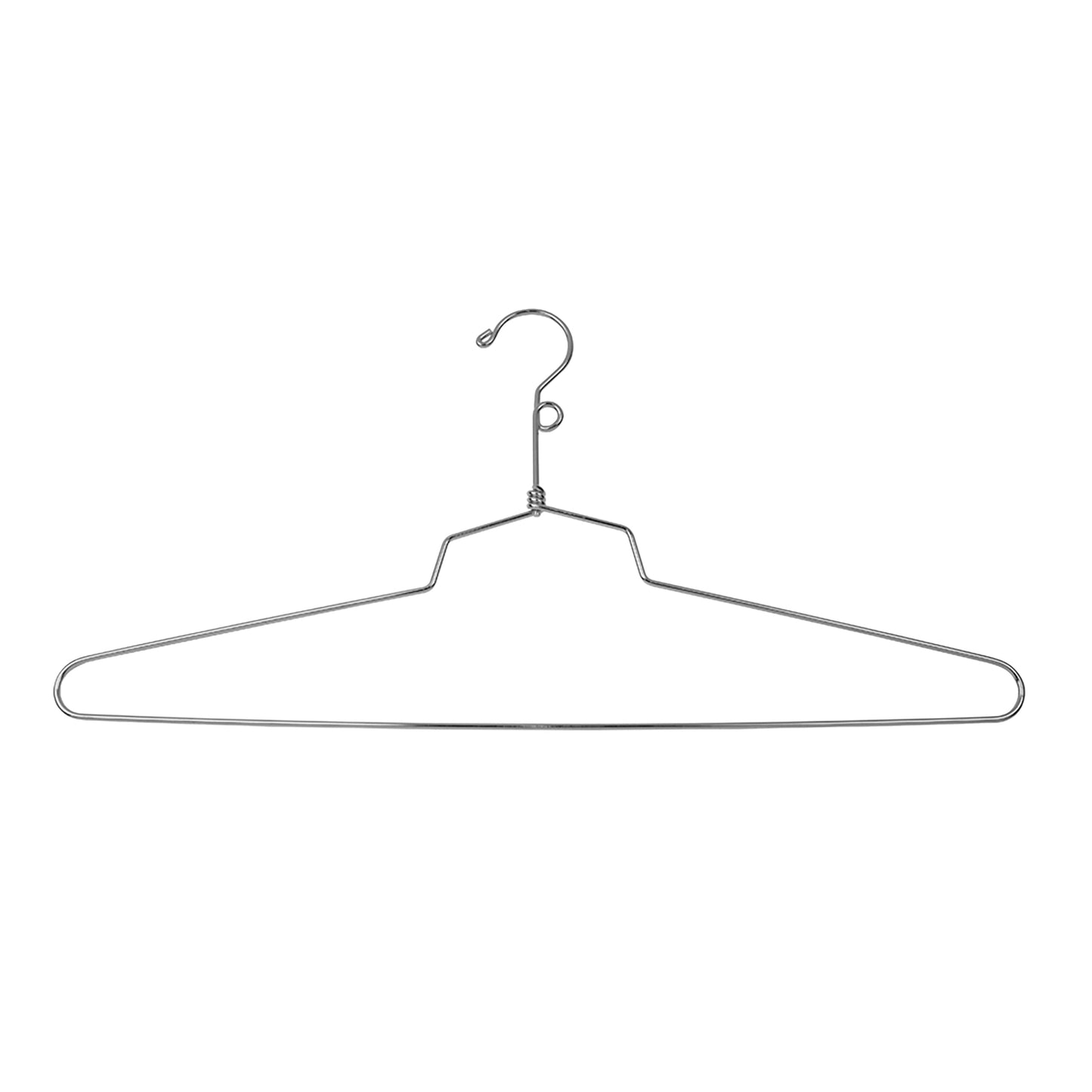 Cintre pour chemisier et robe en acier de 19 po avec crochet à boucle